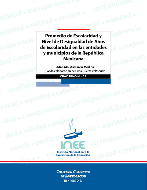 Promedio de escolaridad y nivel de desigualdad de años de escolaridad en las entidades y municipios de la República Mexicana. No.22