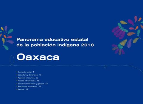 Panorama educativo estatal de la población indígena 2018. Oaxaca