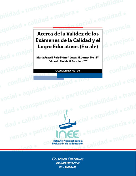 Acerca de la validez de los exámenes de la calidad y el logro educativas (Excale). No.20