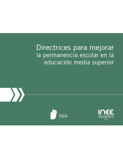 Folleto Directrices para mejorar la permanencia escolar en la educación media superior