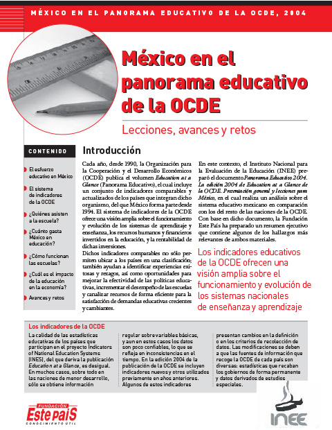 México en el panorama educativo de la OCDE